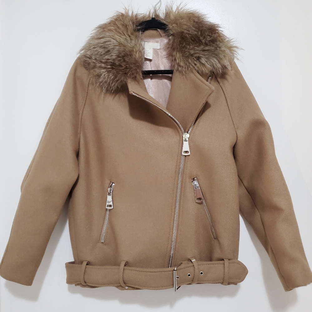 h&m asymmetrical wool blended blazer